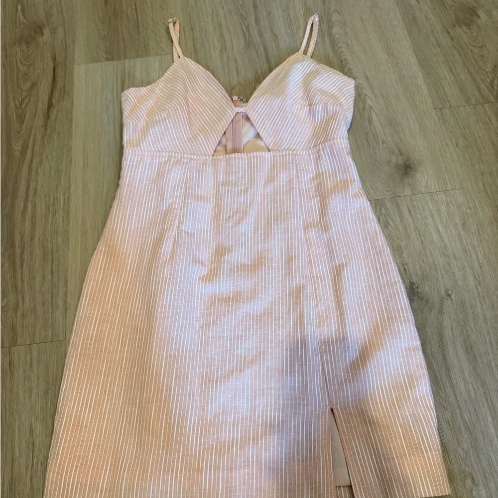 La Hearts Blush Salmon Dress